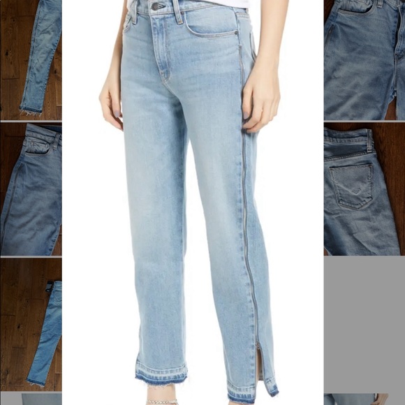 Hudson Women’s Holly Denim Released zipper jeans, raw hem - Picture 1 of 10